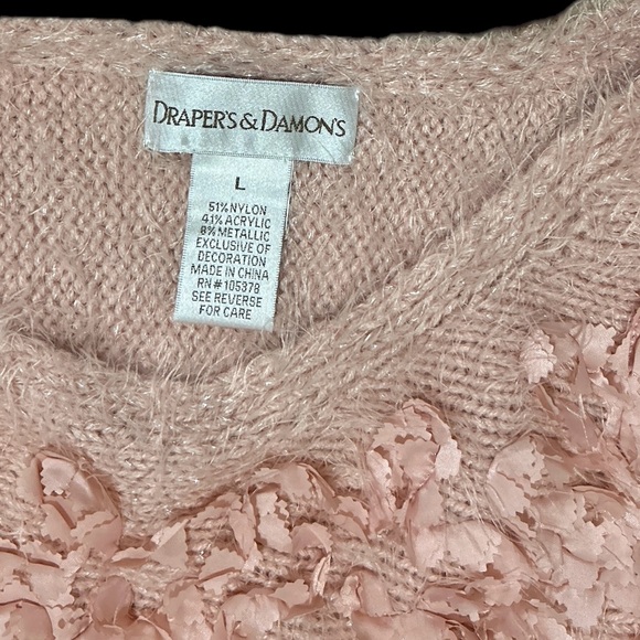 Draper’s & Damon’s Women’s Long Sleeve Sweater Size Large - Picture 3 of 6